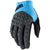 100% Geomatic Bike Gloves Cyan/Charcoal
