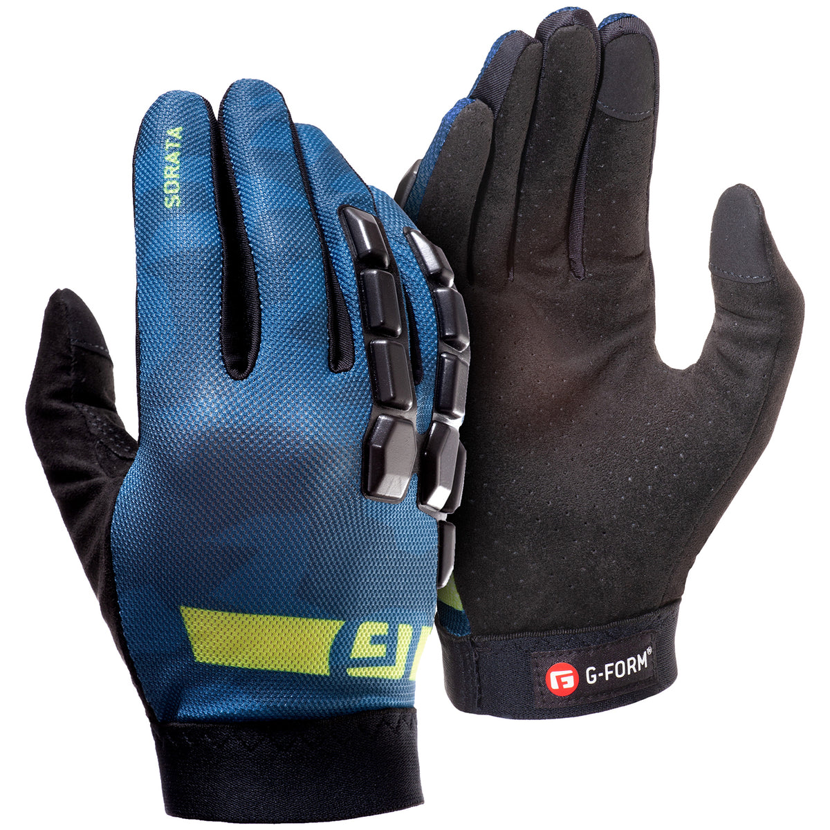 G-Form Sorata 2 Trail Bike Gloves Blue/Green