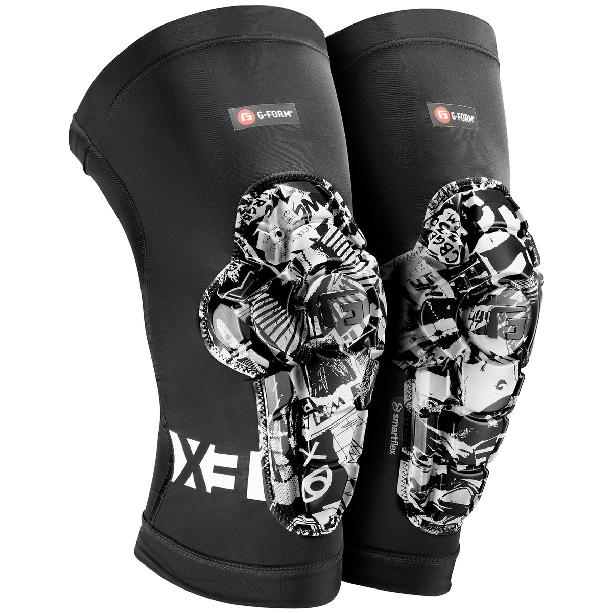 G-Form Pro-X3 Limited Edition Knee Guards Street Art Print/Black