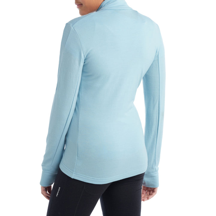 Icebreaker Quantum III Long-Sleeve Zip Jacket - Women's Haze/Azul
