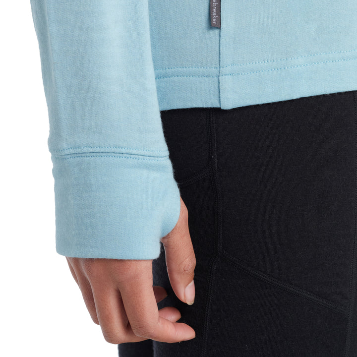 Icebreaker Quantum III Long-Sleeve Zip Jacket - Women's Haze/Azul