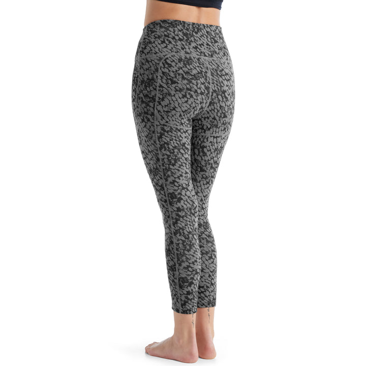 Icebreaker Fastray High Rise Forest Shadows Tights - Women's Metro Heather/AOP