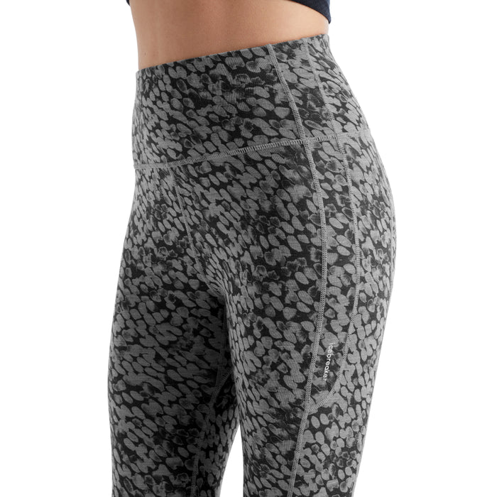 Icebreaker Fastray High Rise Forest Shadows Tights - Women's Metro Heather/AOP