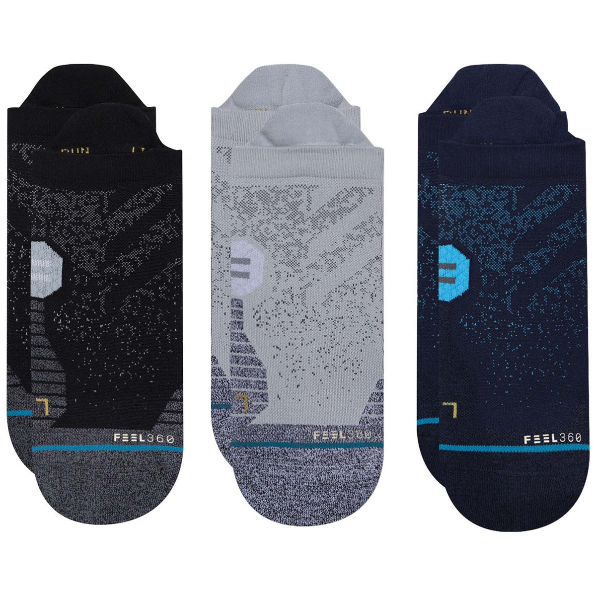 Stance Run Tab ST 3-Pack Socks Multi