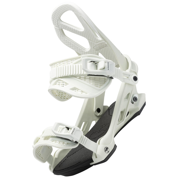 Arbor Hemlock Snowboard Bindings 2023 White