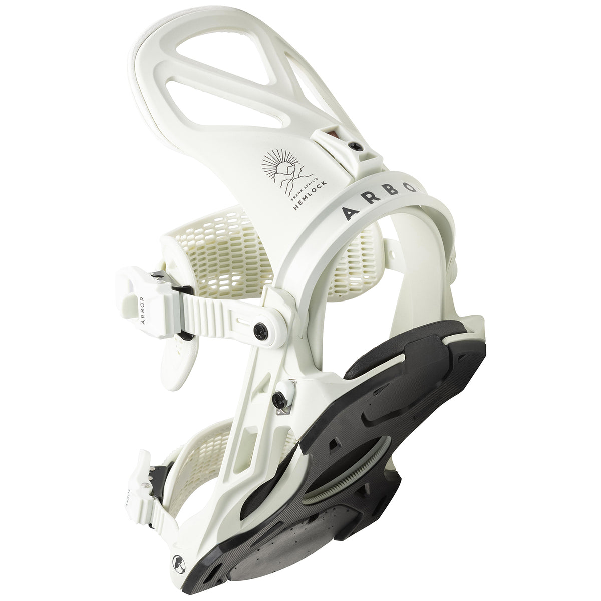 Arbor Hemlock Snowboard Bindings 2023 White