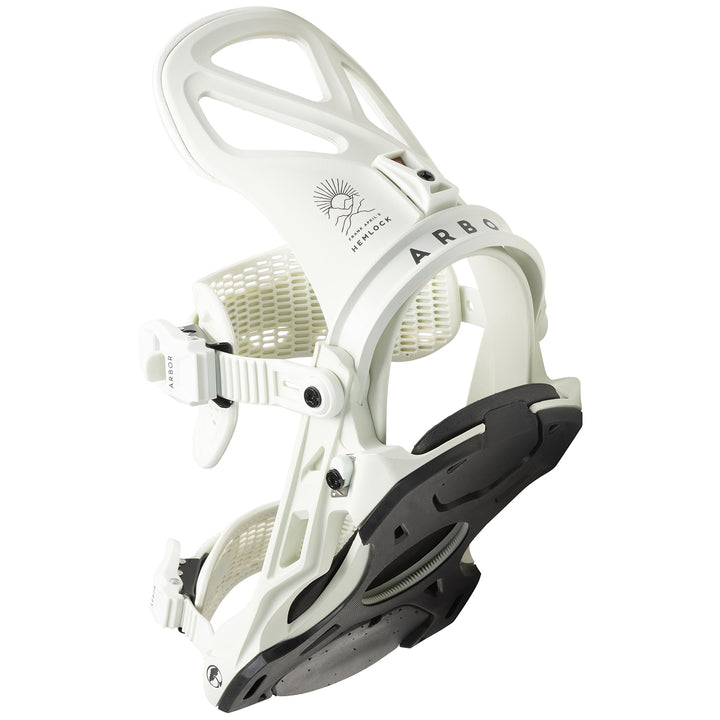 Arbor Hemlock Snowboard Bindings 2023 White