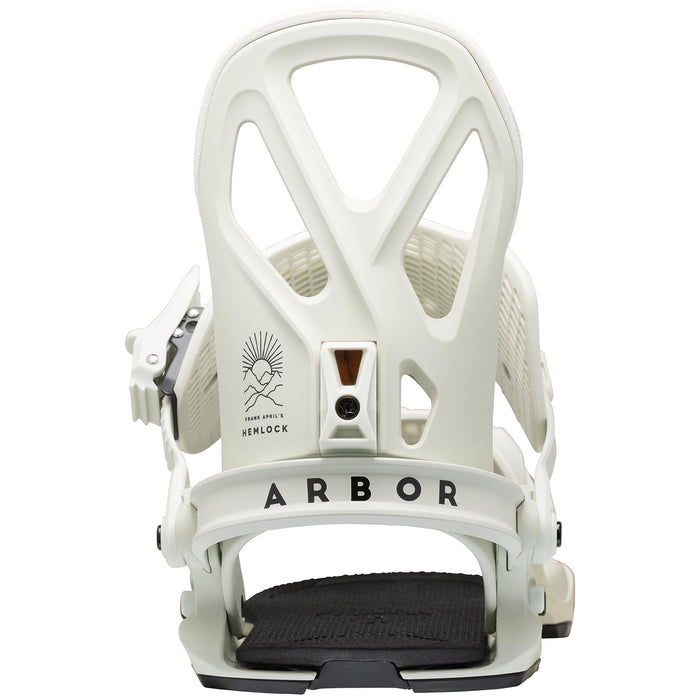 Arbor Hemlock Snowboard Bindings 2023 White