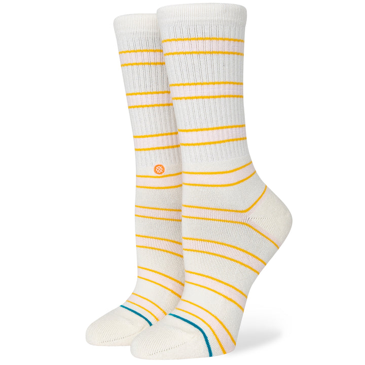 Stance Canny Crew Socks - Women's Off White