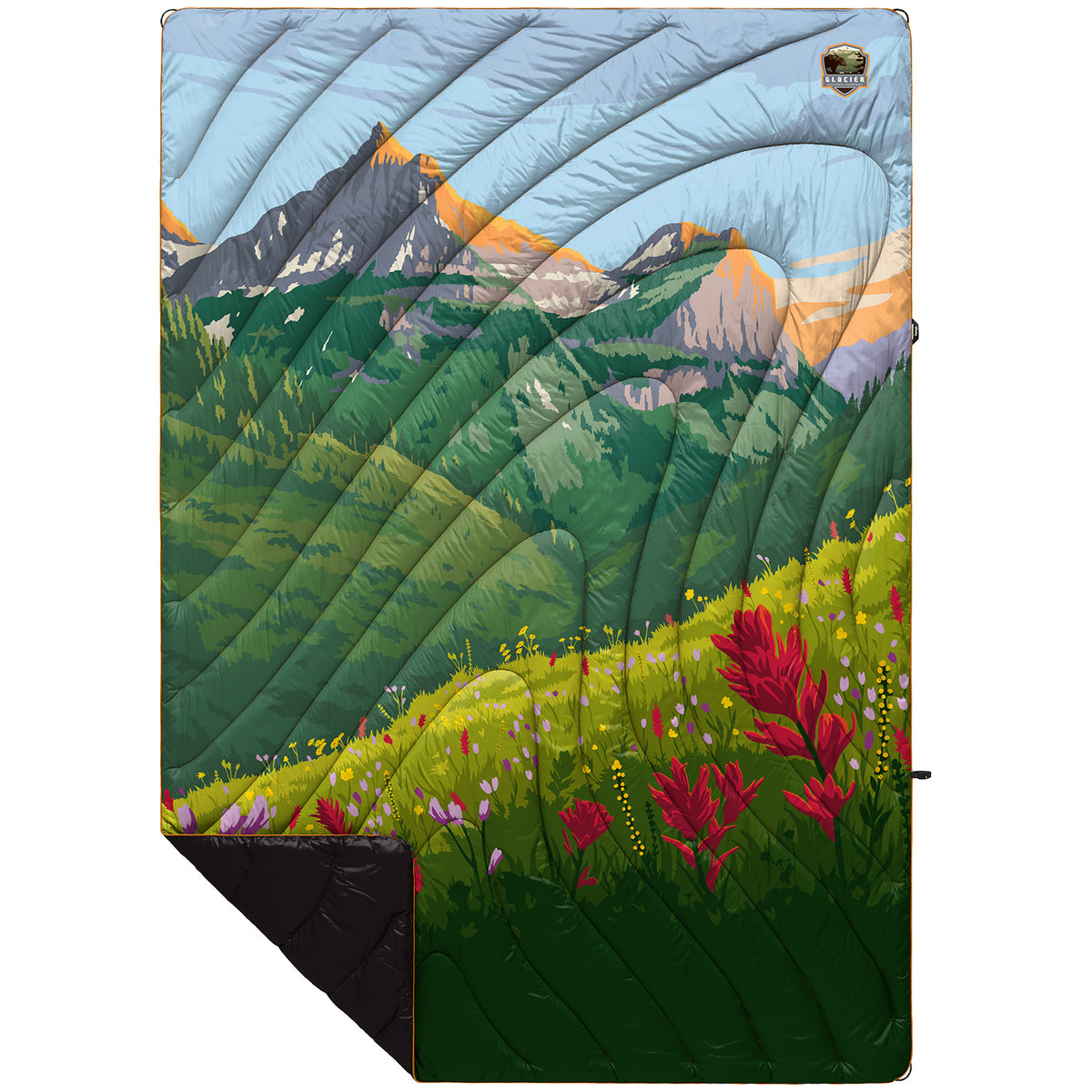 Rumpl Original Puffy Blanket - Glacier National Park Glacier National Park