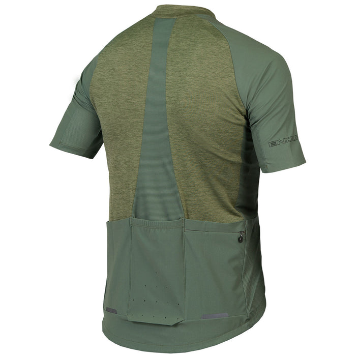 Endura GV500 Reiver Short Sleeve Jersey Olive Green