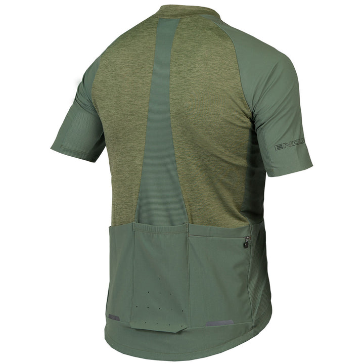 Endura GV500 Reiver Short Sleeve Jersey Olive Green