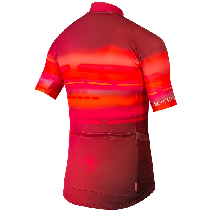 Endura Virtual Texture LTD Short-Sleeve Jersey Red