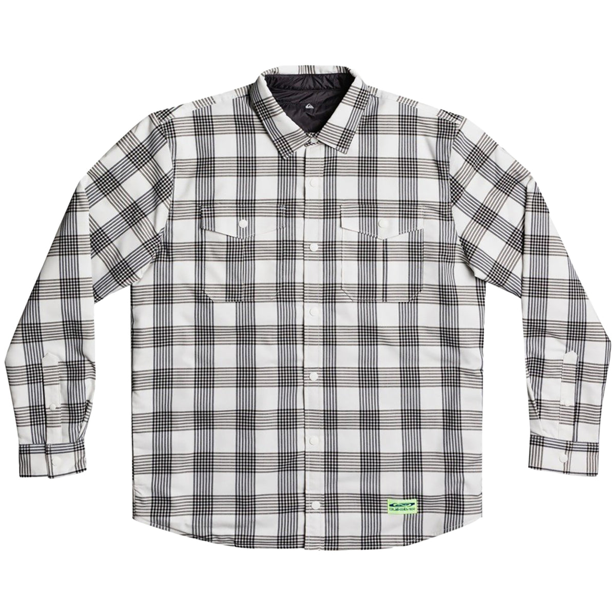 Quiksilver Free Climb Reversible Long Sleeve Shirt - Men's Snow White
