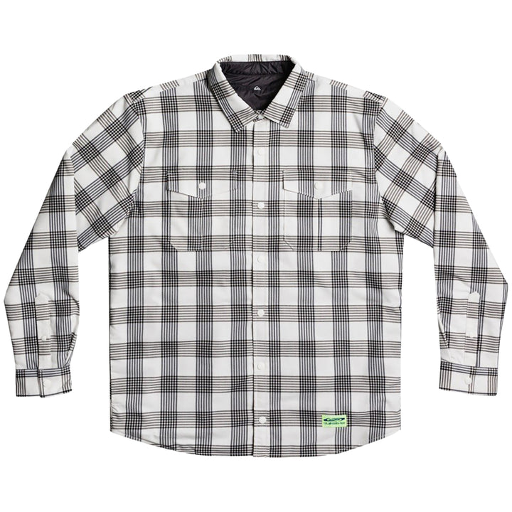 Quiksilver Free Climb Reversible Long Sleeve Shirt - Men's Snow White