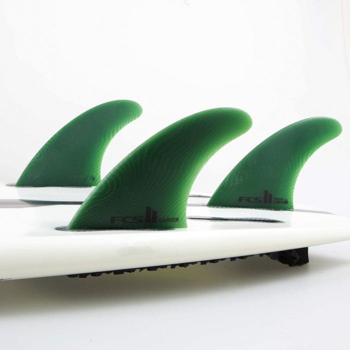 FCS II Carver Neo Glass Large Tri Fin Set Sage