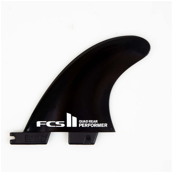 FCS II Performer Medium Quad Rear Fin Set Black