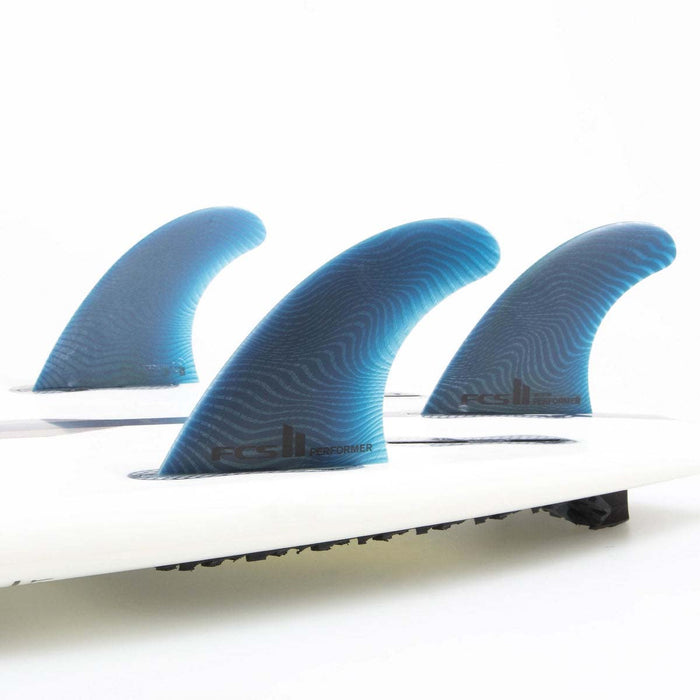 FCS II Performer Neo Glass Small Tri Fin Set Pacific