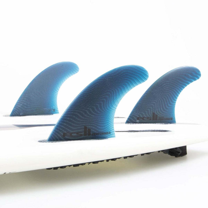FCS II Performer Neo Glass Small Tri Fin Set Pacific