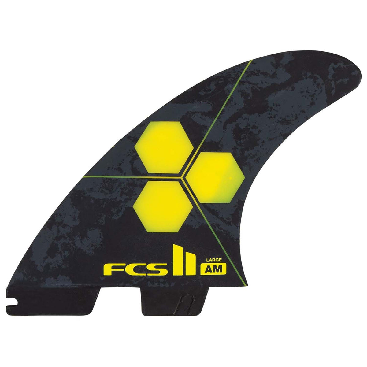 FCS II AM PC Large Tri-Quad Fin Set Yellow