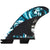 FCS II MB PC Carbon Medium Tri Fin Set Blue