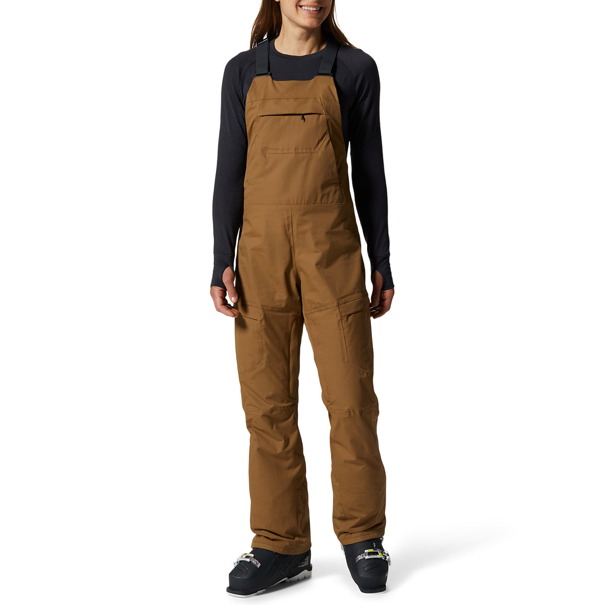Mountain Hardwear Firefall/2 Short Bibs - Women's Corozo Nut