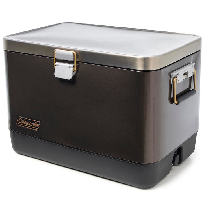Coleman 1900 Collection 54QT Steel Belted Cooler Gunmetal