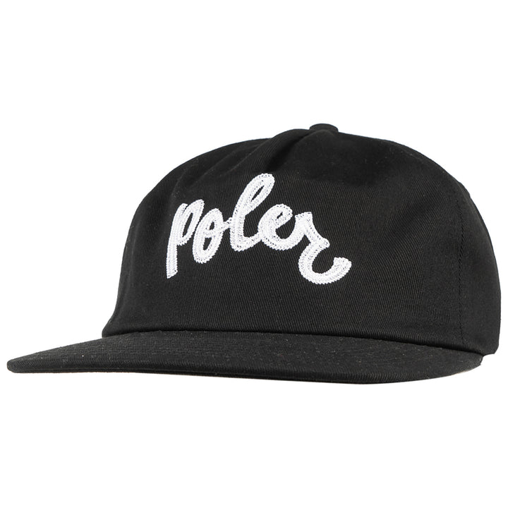 Poler Script Hat Black