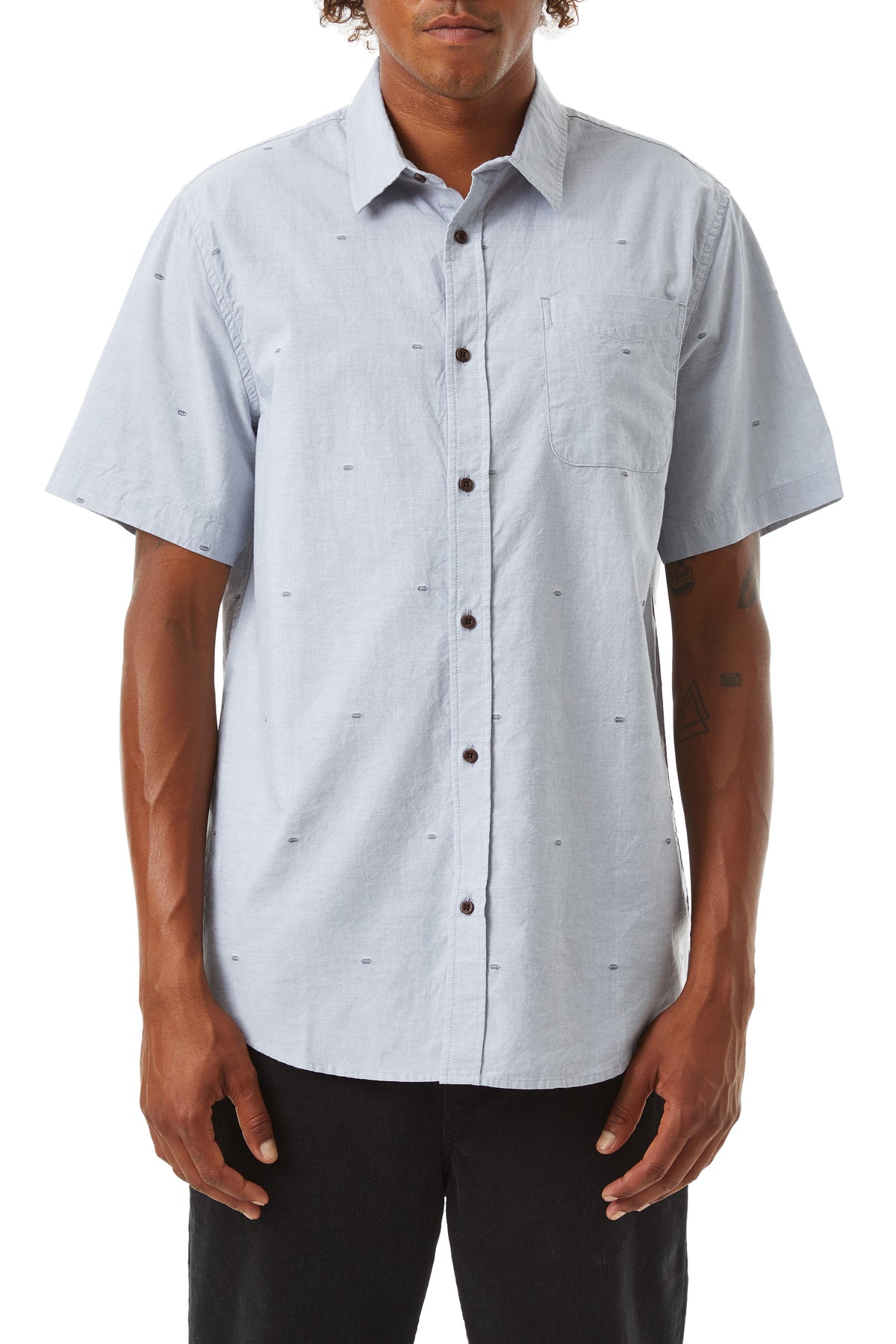 Katin Twine Short-Sleeve Button Down Shirt - Men's Light Blue