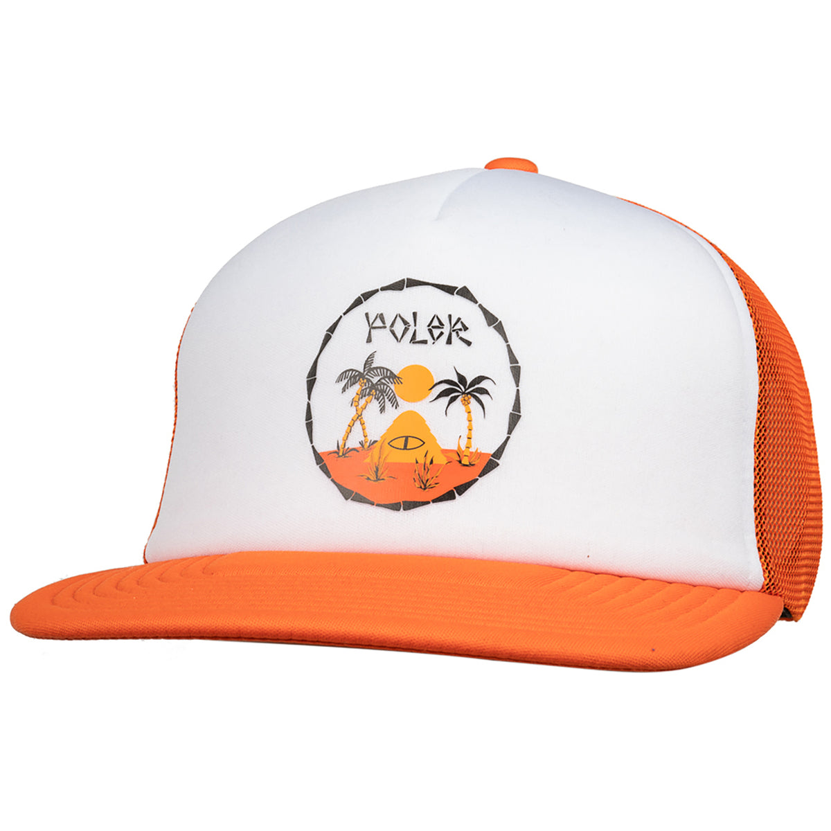 Poler Trader Rick Trucker Hat Poler Orange