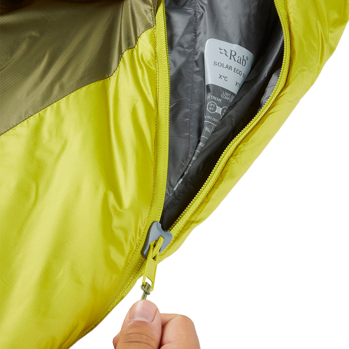 Rab® Solar Eco 0 Sleeping Bag Chlorite Green