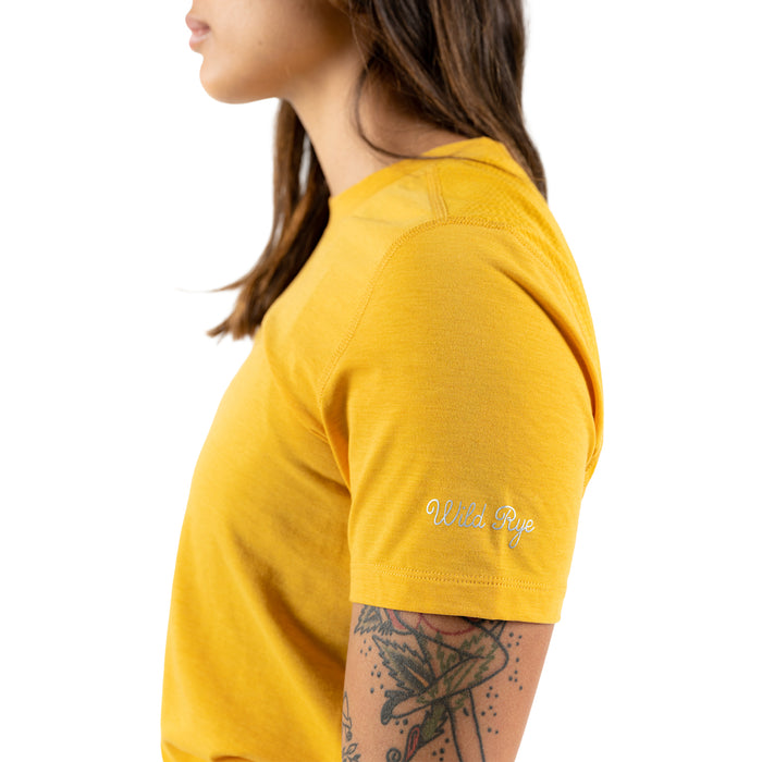 Wild Rye Salida Short Sleeve Jersey - Women's Golden Yellow