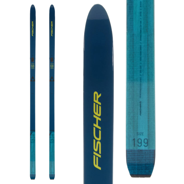 Fischer Outback 68 Crown Cross Country Skis + Xtralite Skins 2024