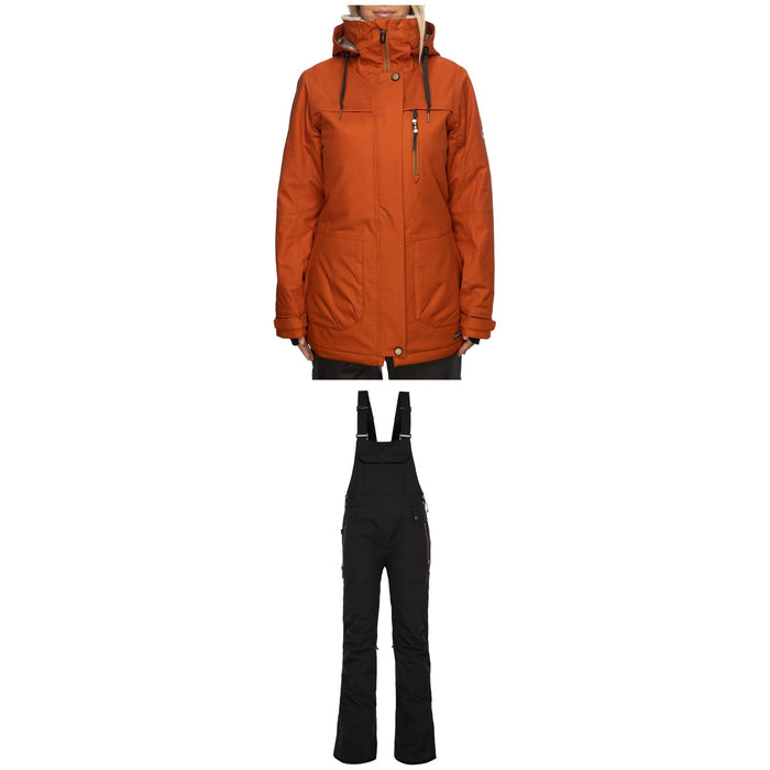 686 Spirit Insulated Jacket + Black Magic Insulated Bibs - Women's 2022