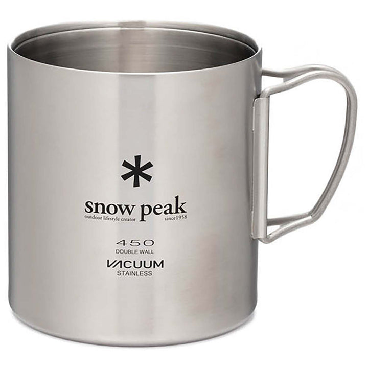 Snow Peak Stainless Double Wall 450ml Mug Silver