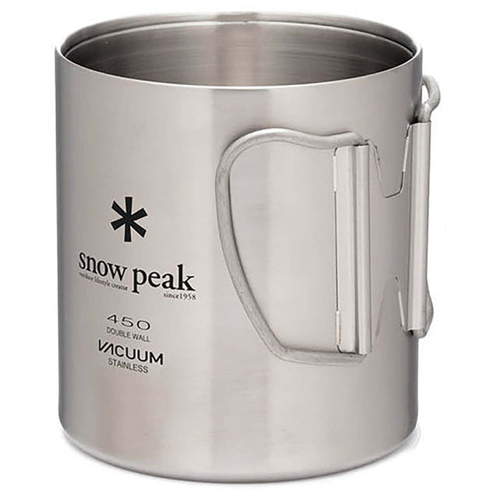 Snow Peak Stainless Double Wall 450ml Mug Silver