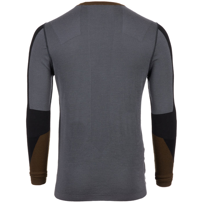 Smartwool Intraknit Merino 250 Thermal Colorblock Crew Top - Men's Black