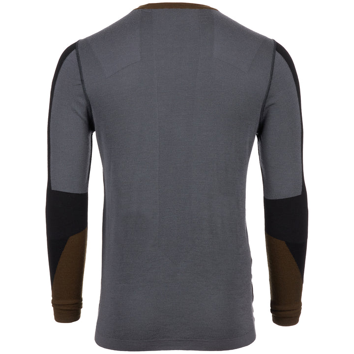 Smartwool Intraknit Merino 250 Thermal Colorblock Crew Top - Men's Black