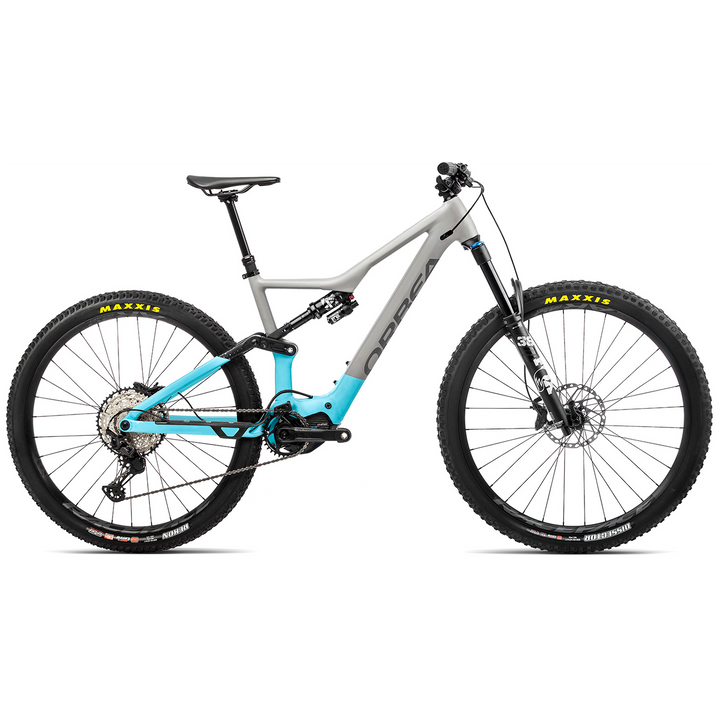 Orbea Rise H15 E-Mountain Bike 2022 Mouse Grey/Sky Blue