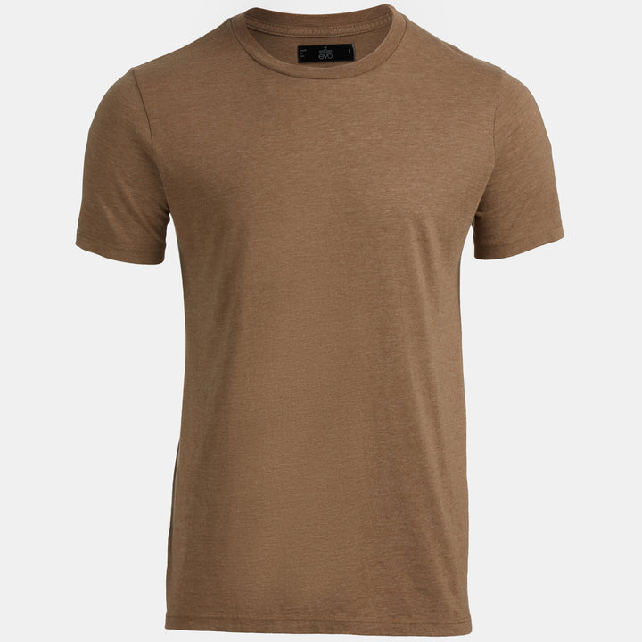 evo Triblend Crew T-Shirt British Khaki