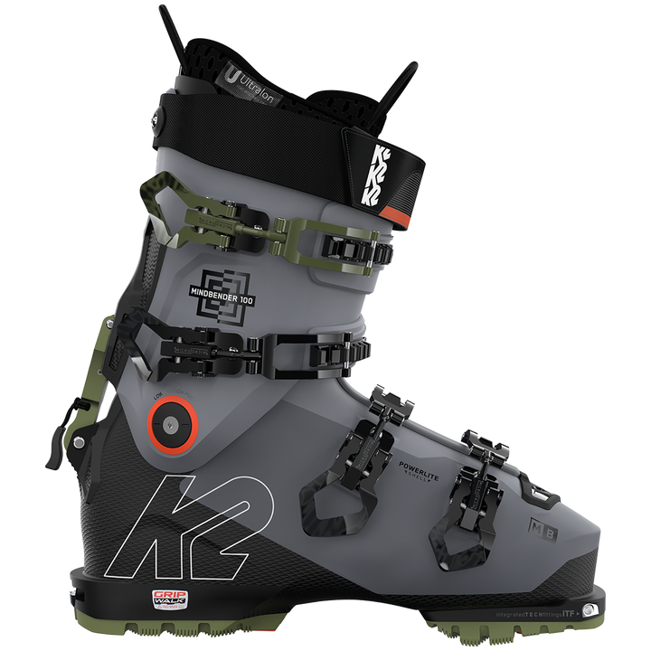 K2 Mindbender 100 MV Alpine Touring Ski Boots 2023 Gray/Blue