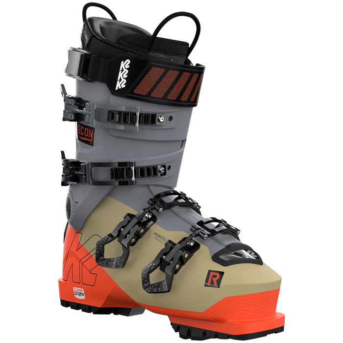 K2 Recon 130 MV Ski Boots 2023 Gray/Orange