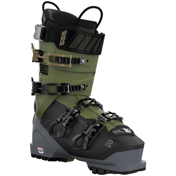 K2 Recon 120 MV Ski Boots 2023 Black/Green