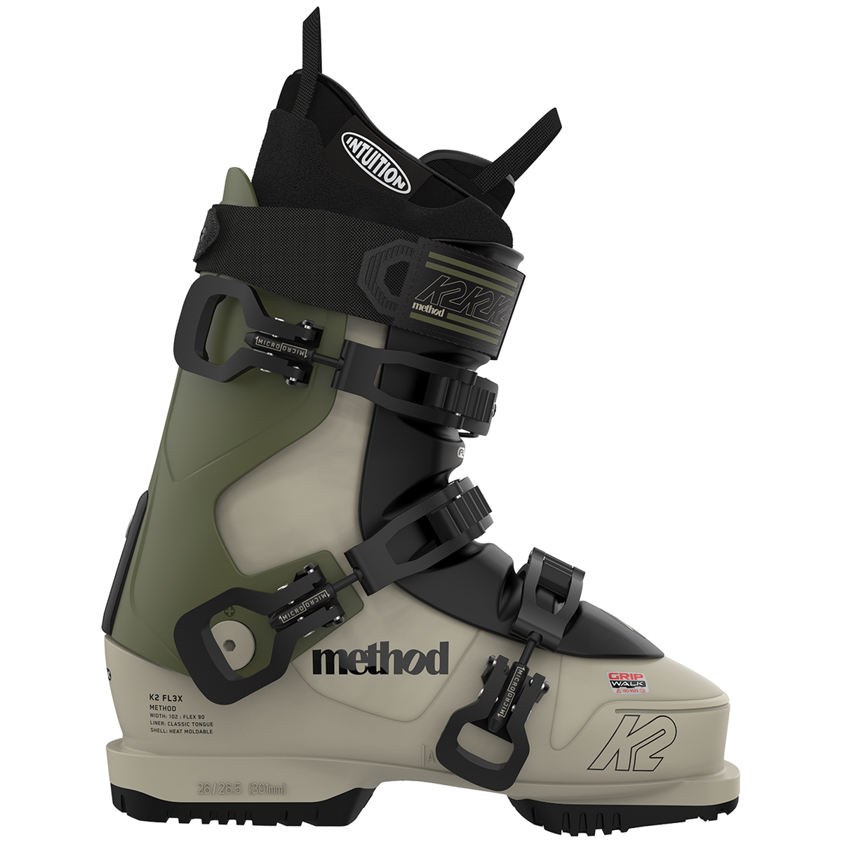 K2 FL3X Method Ski Boots 2023 Beige/Brown