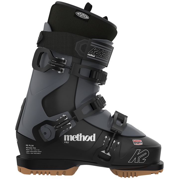 K2 FL3X Method Pro Ski Boots 2023 Black/Gray