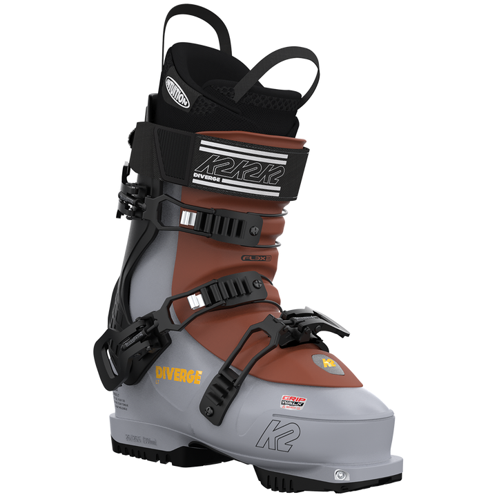 K2 FL3X Diverge LT Alpine Touring Ski Boots 2023 Gray/Brown