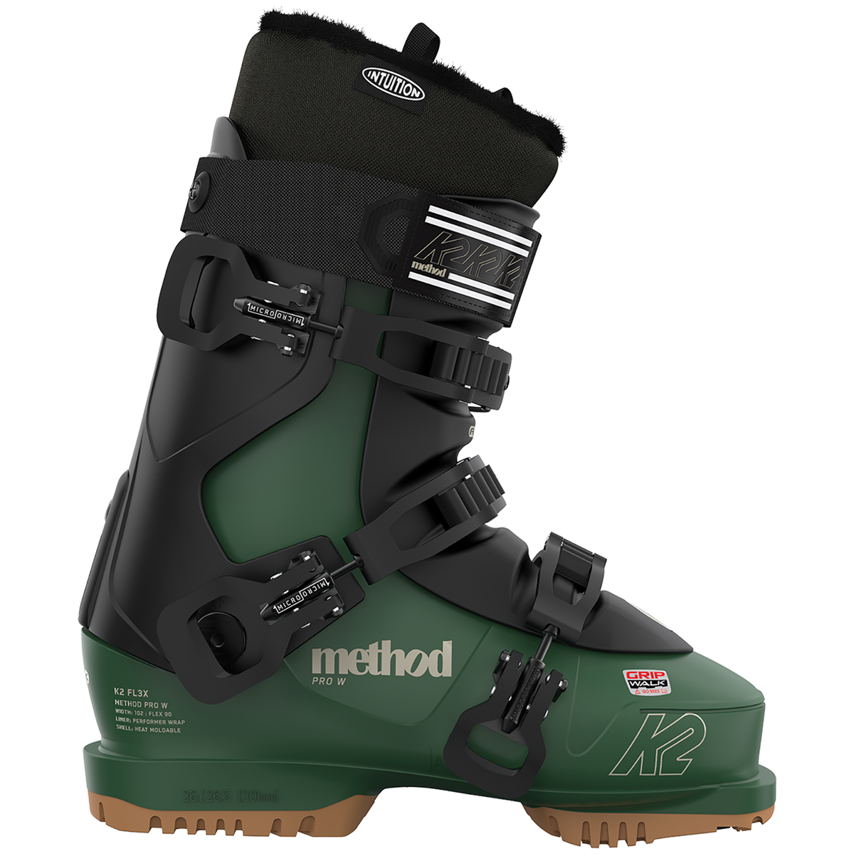 K2 FL3X Method Pro W Ski Boots - Women's 2023 Green/Black