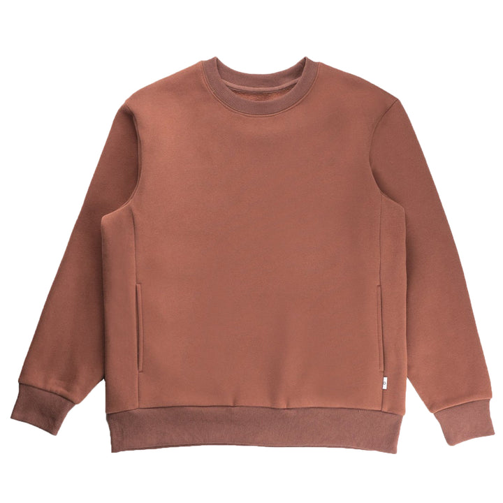 Rhythm Classic Fleece Crew Sweatshirt - Men's Baked Clay