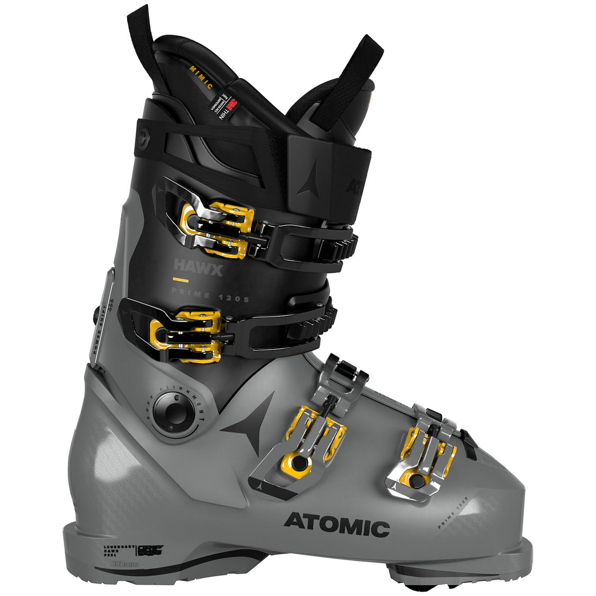 Atomic Hawx Prime 120 S GW Ski Boots 2023 Grey/Black/Saffron