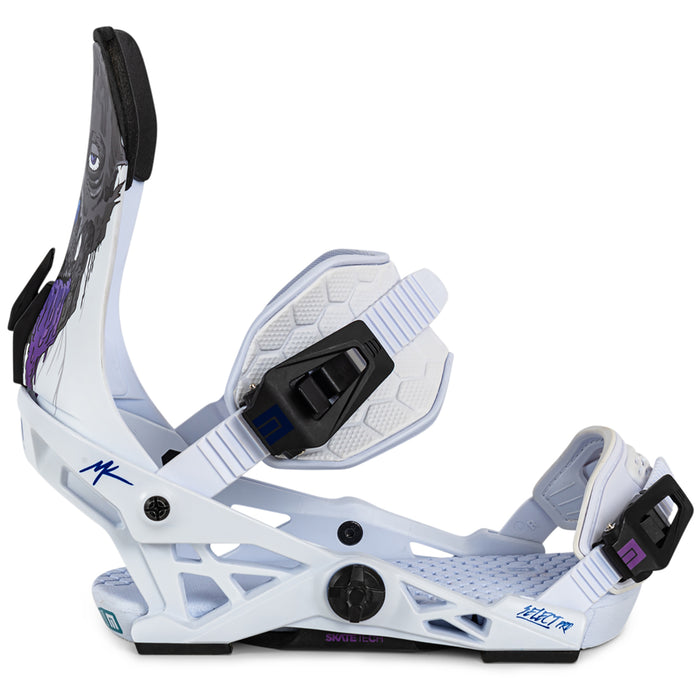 Now Select Pro x Kowalchuk Snowboard Bindings 2023 White